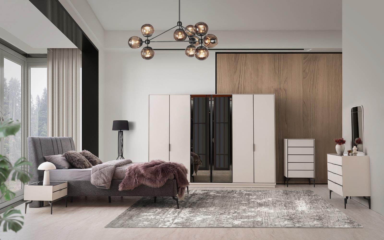 Nevada Yatak Odası + Yatak Baza Dahil