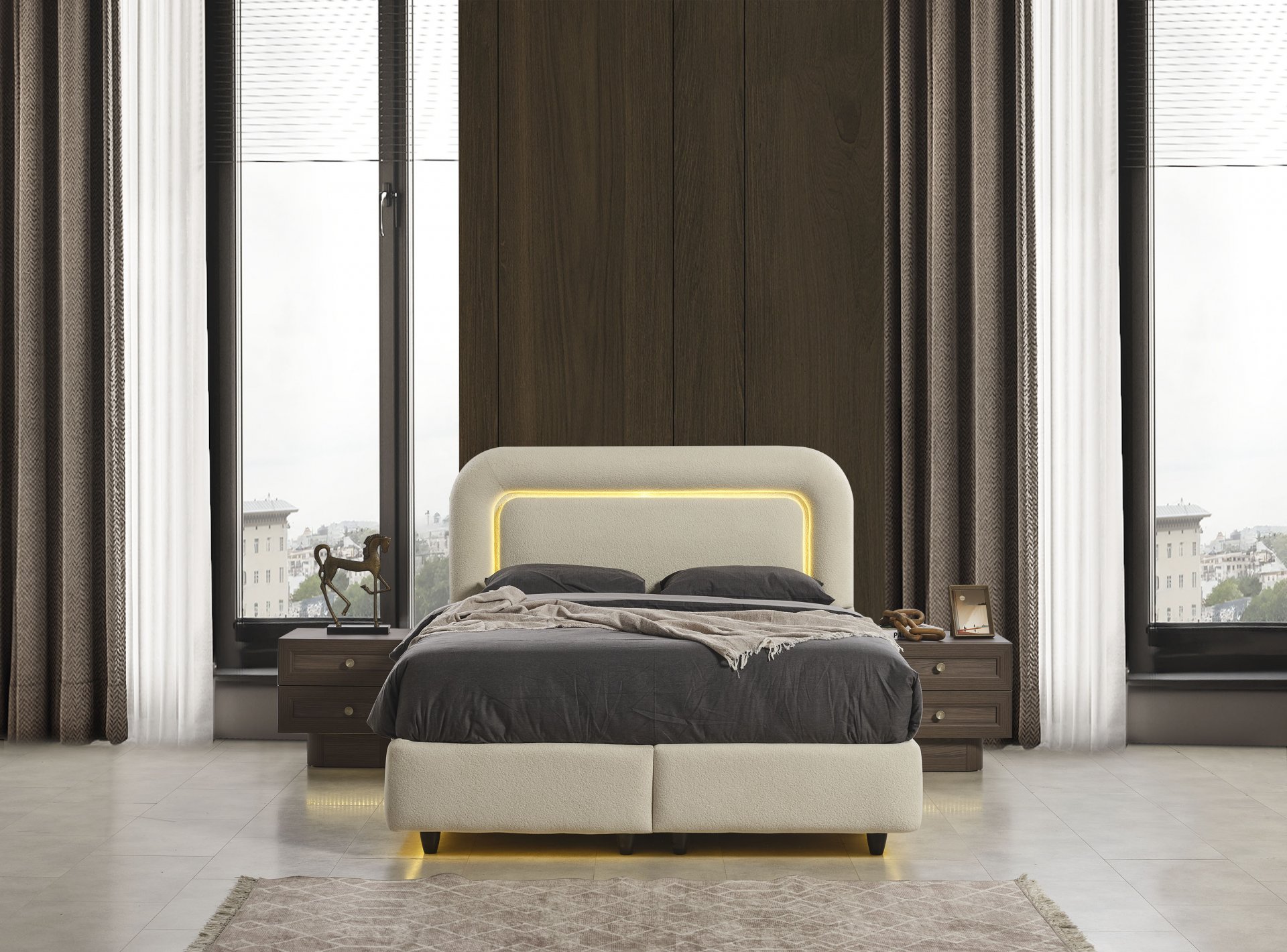 Rebeka Yatak Odası + Yatak Baza Dahil