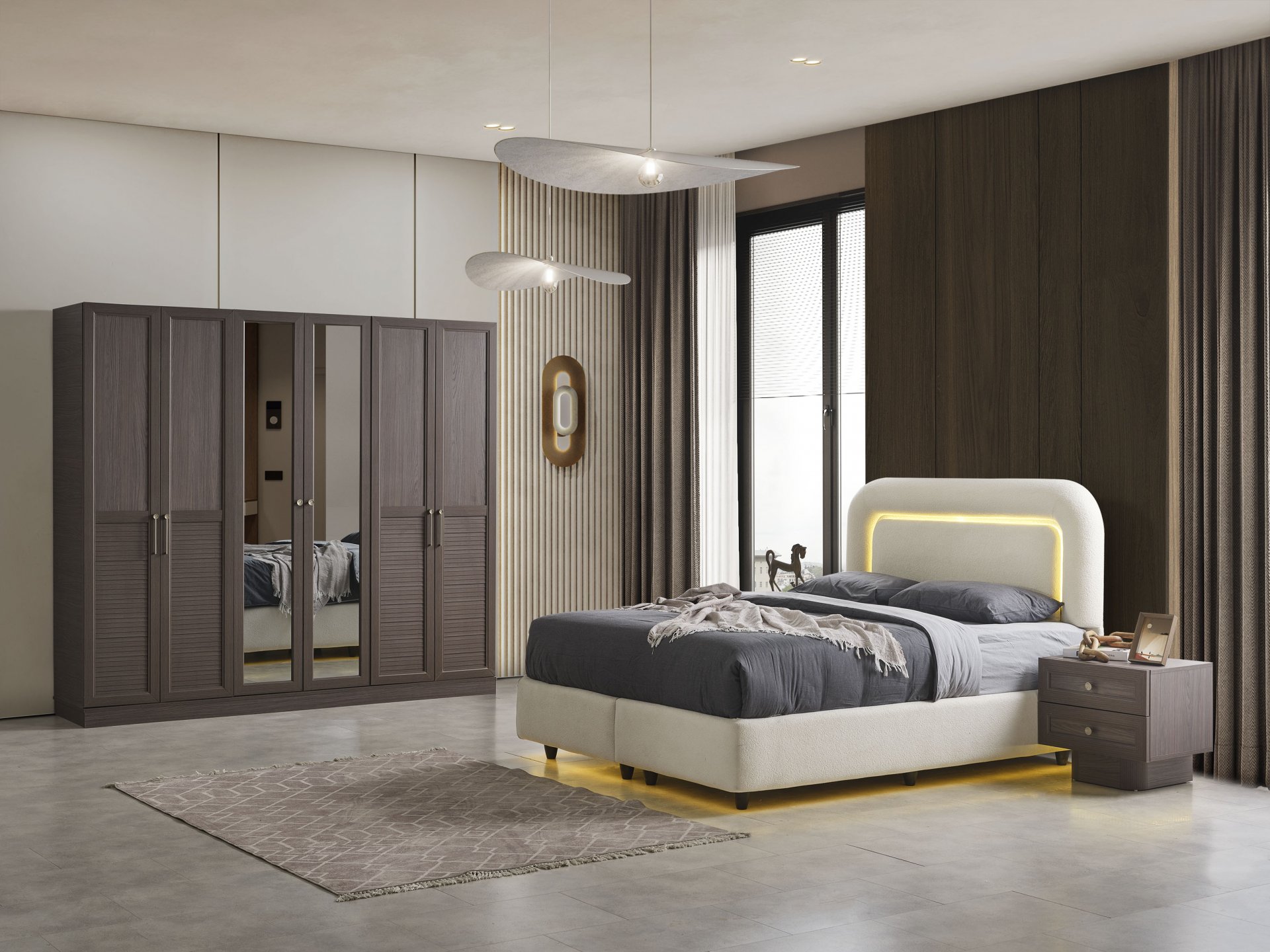 Rebeka Yatak Odası + Yatak Baza Dahil