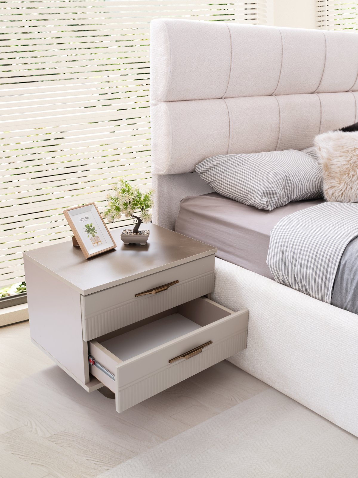 Defne Yatak Odası + Yatak Baza Dahil