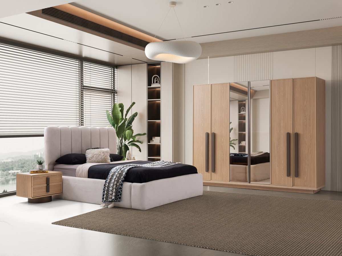 Newton Yatak Odası + Yatak Baza Dahil