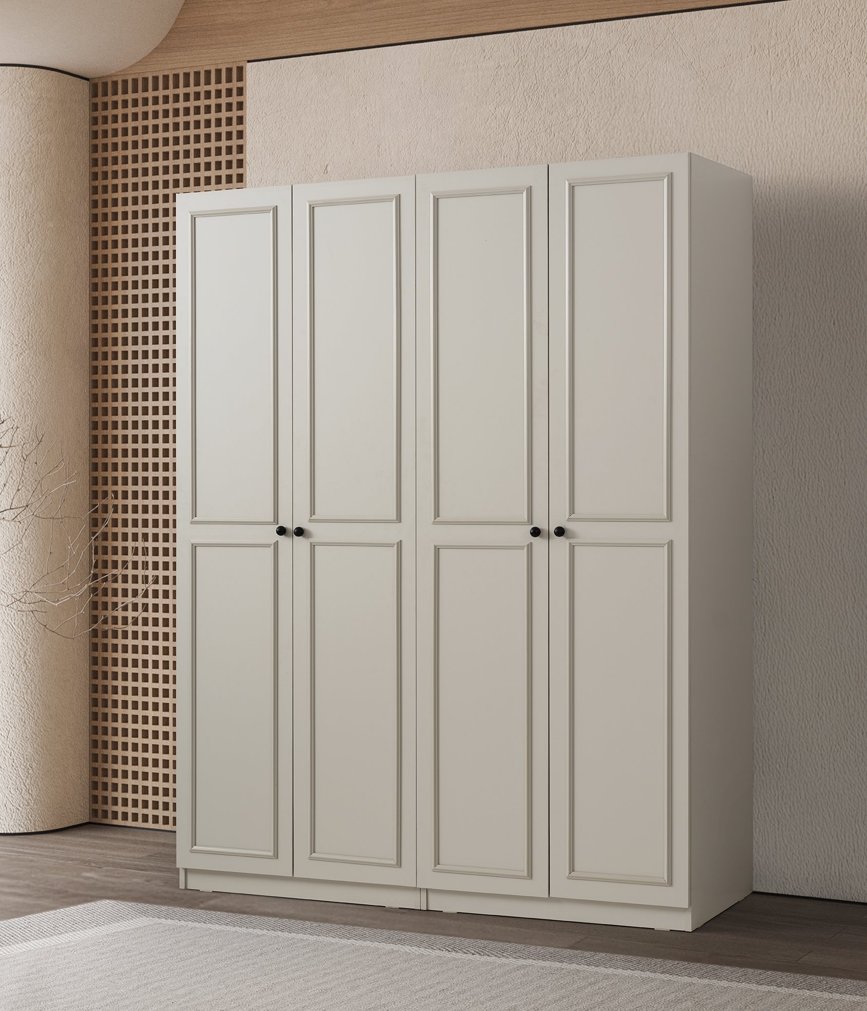 Lasca 4 Kapaklı Dolap