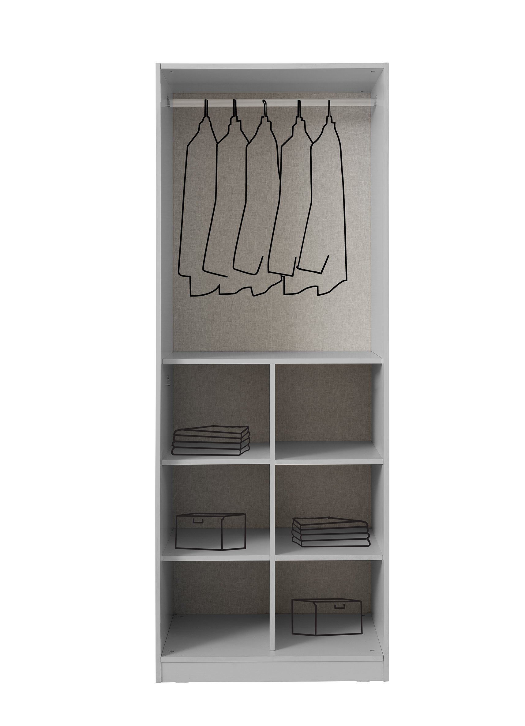 Lasca 4 Kapaklı Dolap