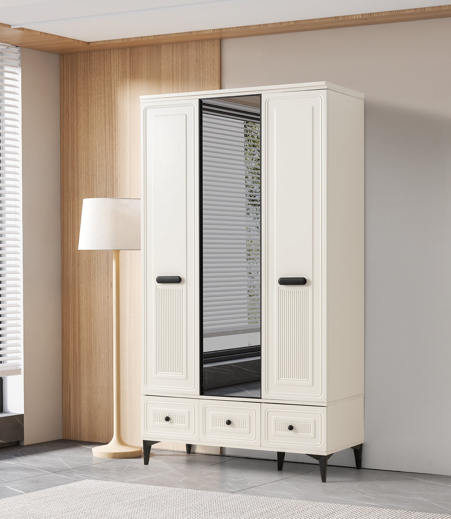 Alaska 3 Kapaklı Dolap