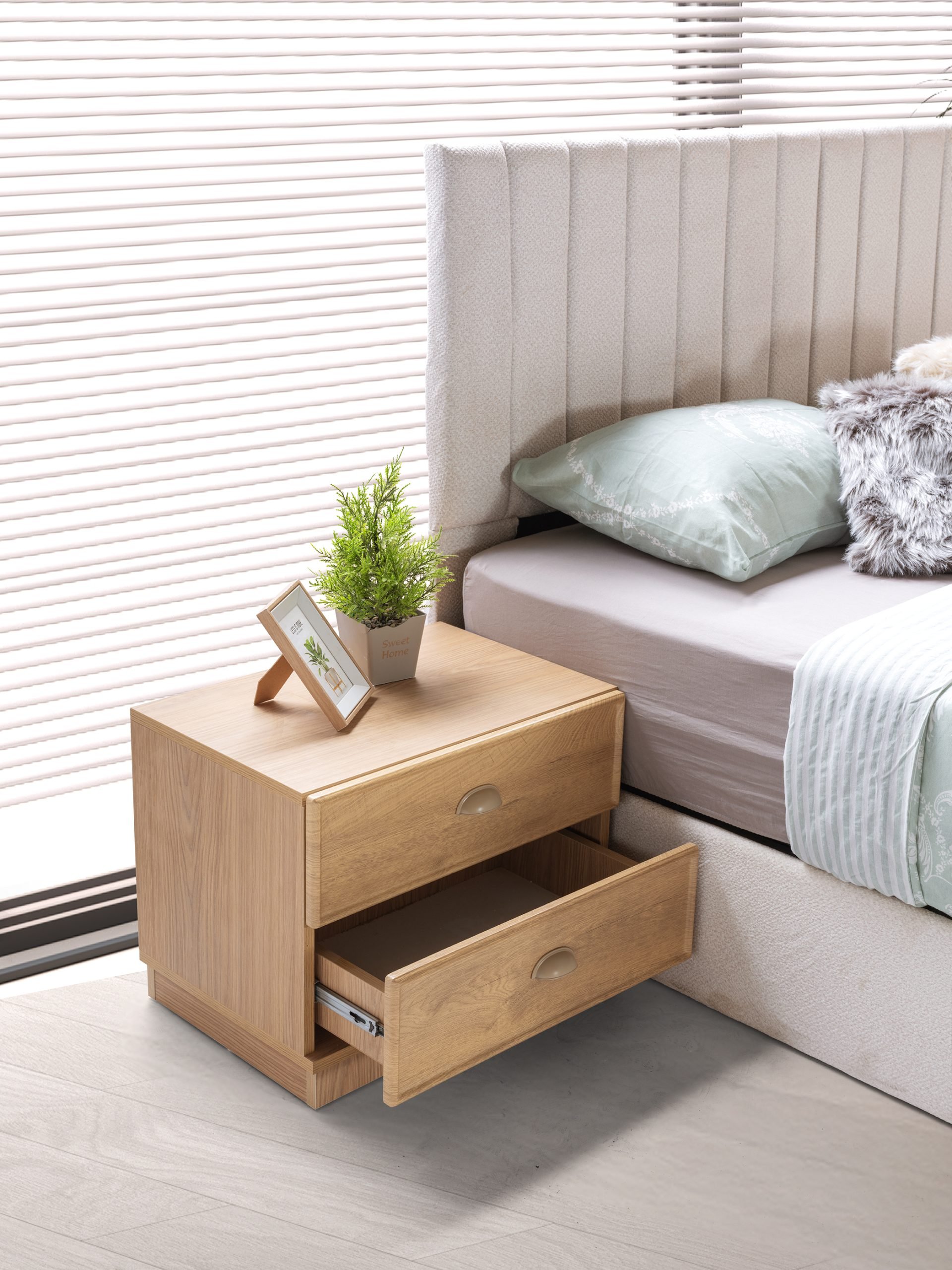 Arven Köşe Yatak Odası Baza + Yataş Puffy Yatak Dahil