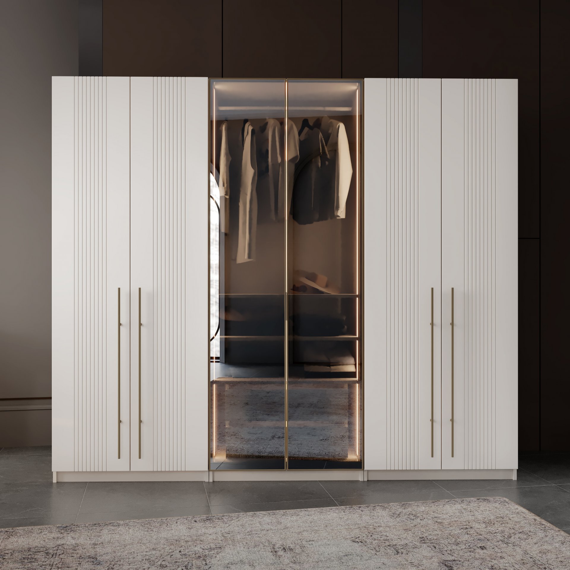 İstinye Yatak Odası Baza + Yataş Puffy Yatak Dahil