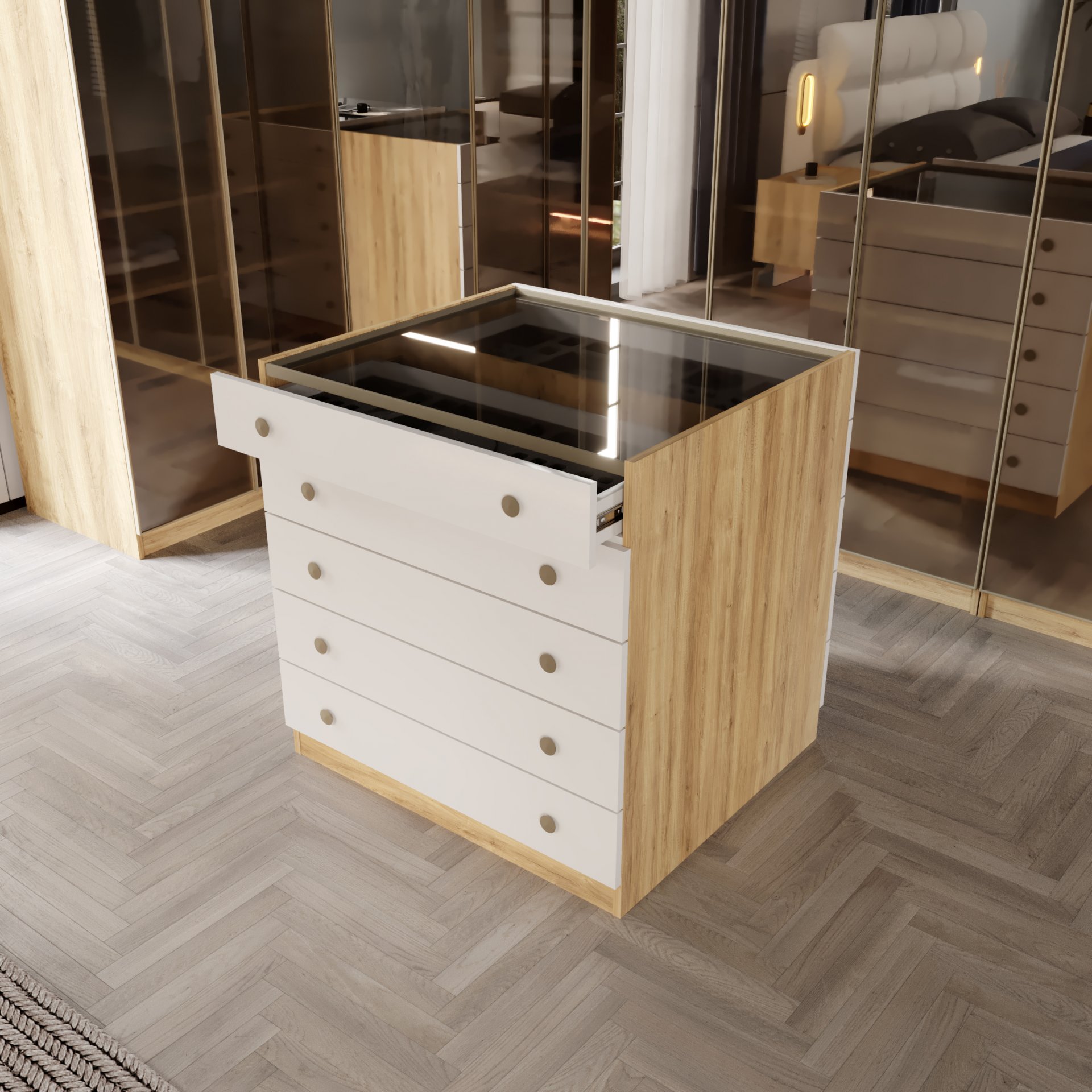 Beyoğlu Yatak Odası Baza + Yataş Puffy Yatak Dahil