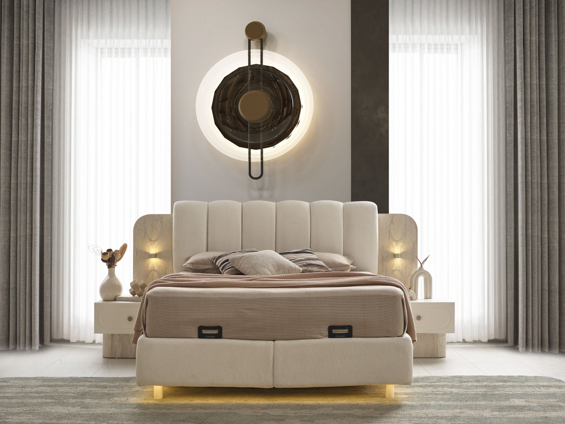 Cadiz Yatak Odası + Yatak Baza Dahil