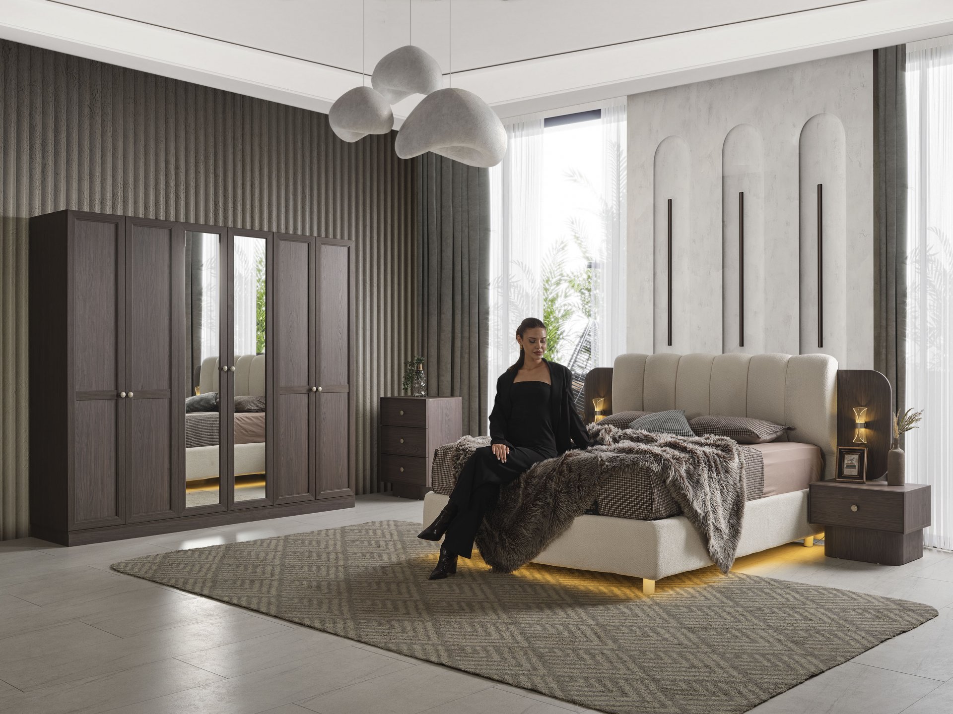 Pablo Yatak Odası + Yatak Baza Dahil